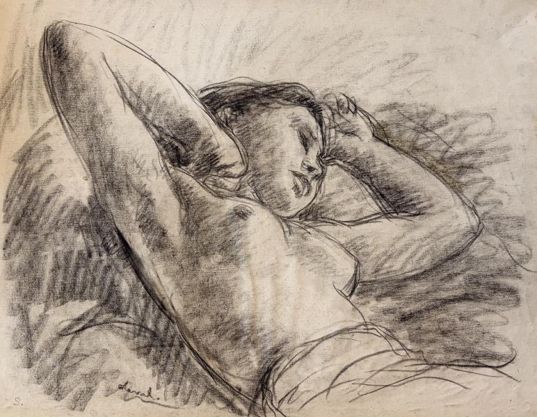 Jeune fille assoupie