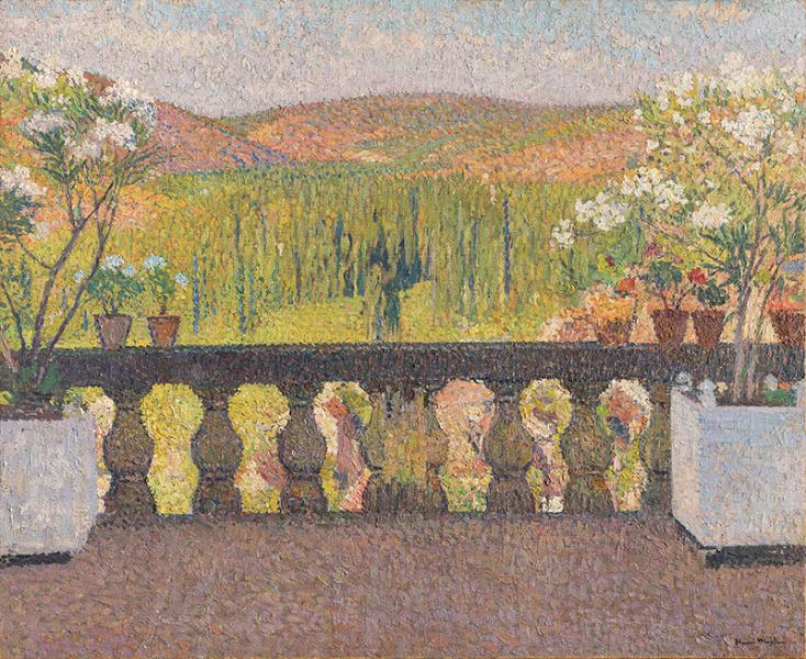 La Terrasse de Marquayrol l'été Henri MARTIN