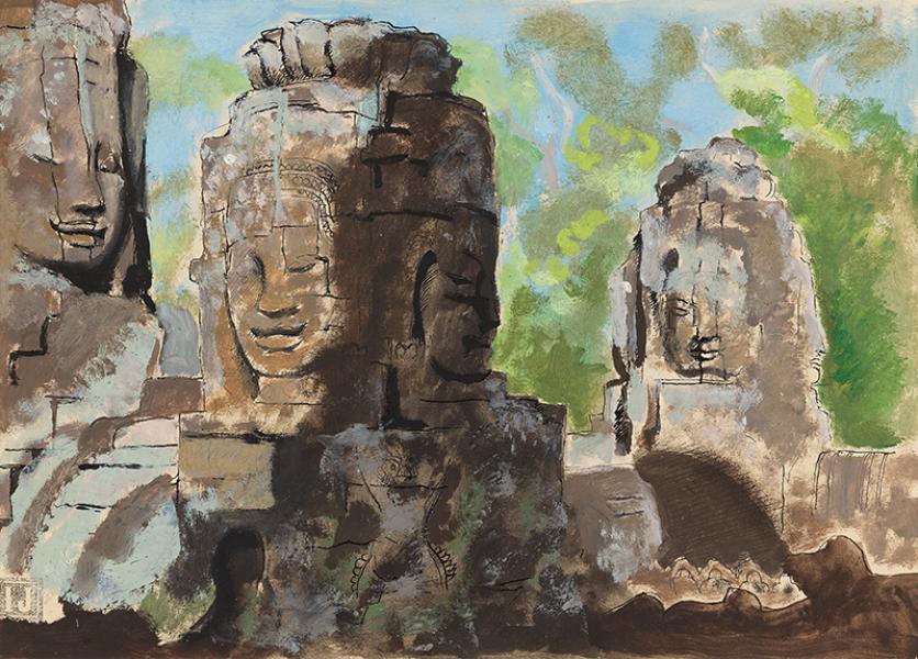 Ruines d'Angkor, circa 1930 Joseph INGUIMBERTY