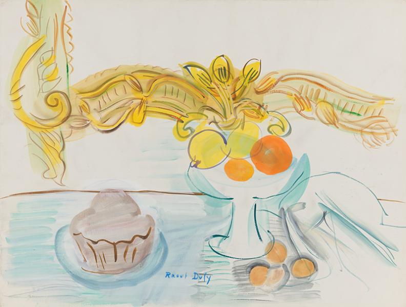Nature morte à la brioche et au compotier, 1947