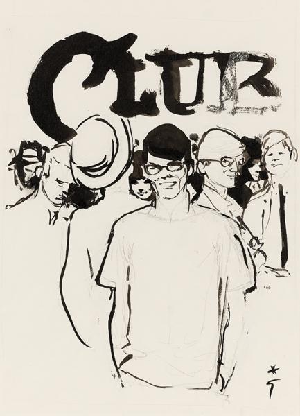 Hommes modernes. Projet de couverture pour le magazine Club.