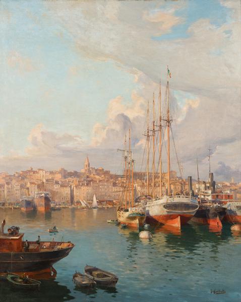 Le port de Marseille, vue du quai de Rive Neuve Joseph GARIBALDI