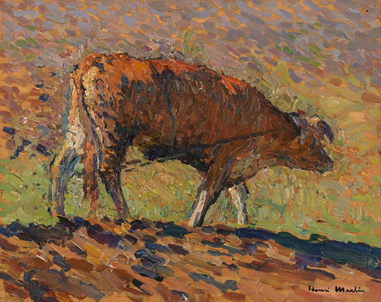 Le bœuf au labour, circa 1910