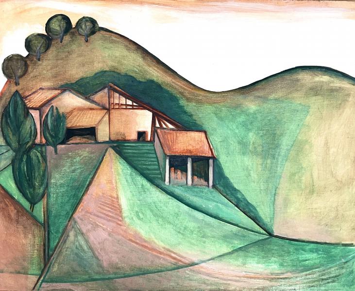 Quatre arbres sur la colline, juillet 1979