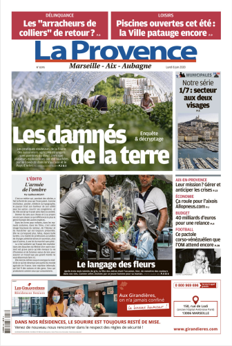 Parution dans le journal La Provence